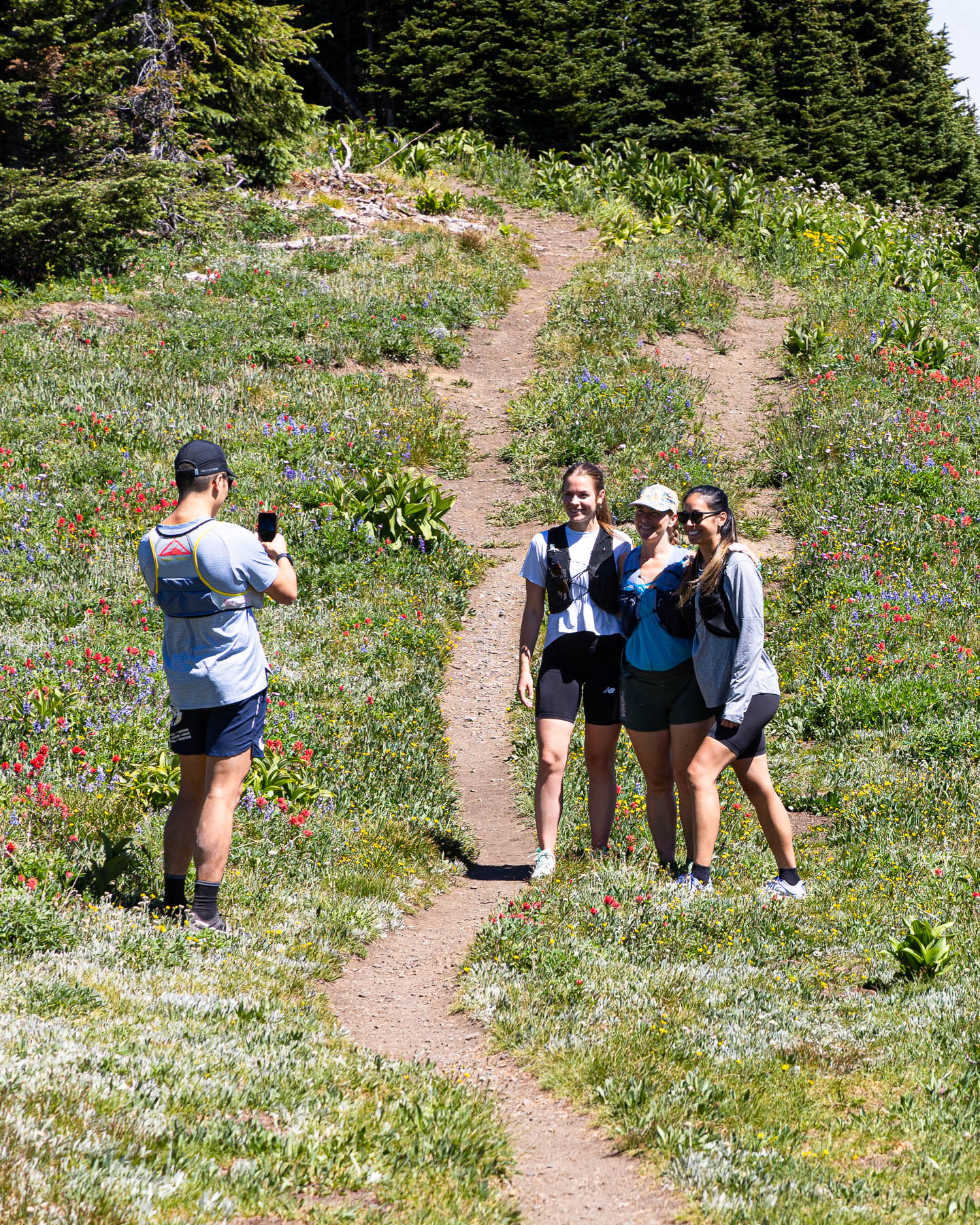 trail runners selfie