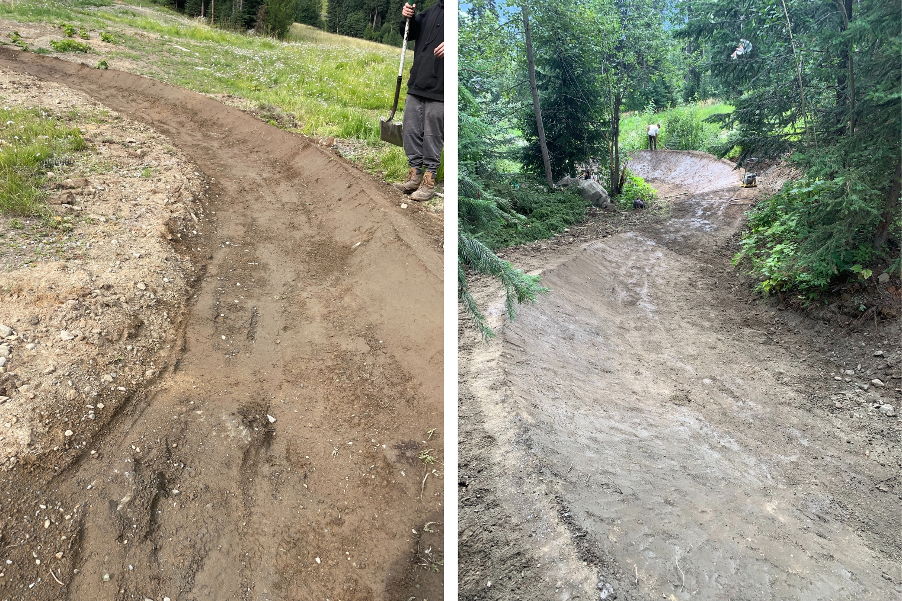 Trails being worked on