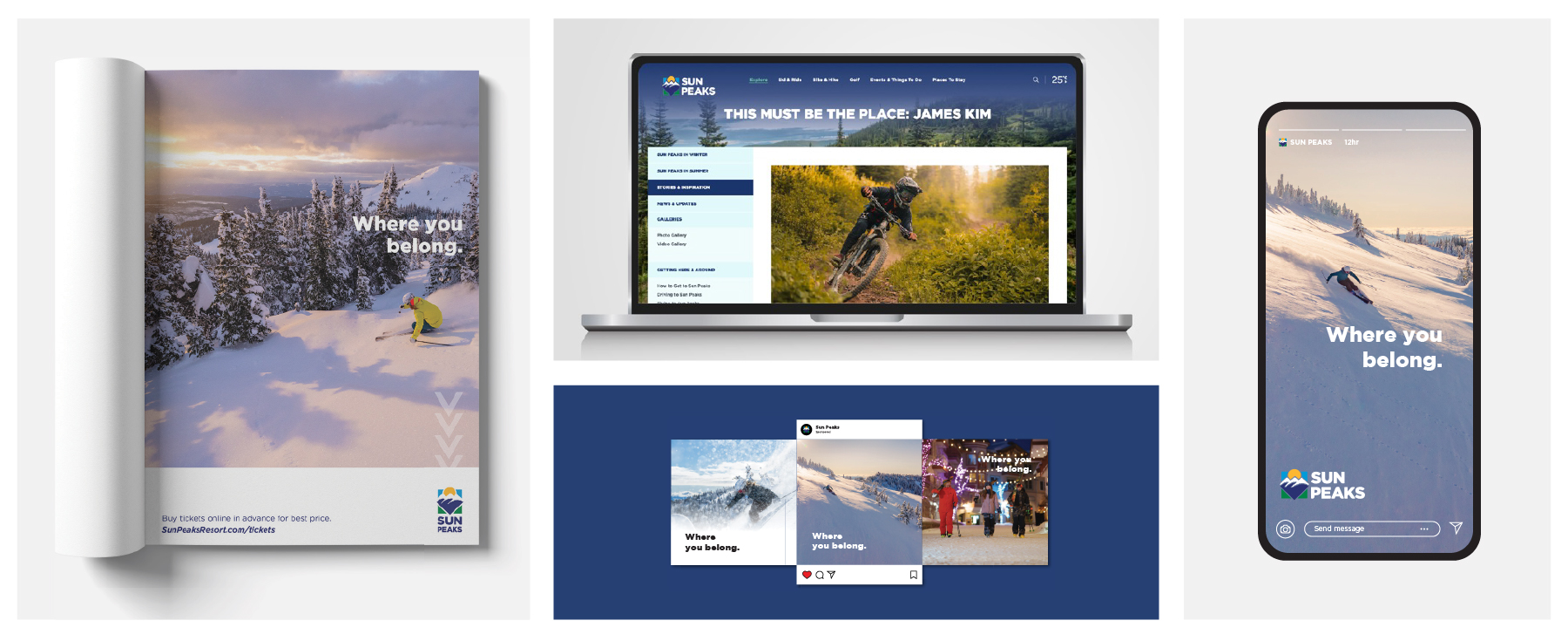 Brand Collage - magazine, website, social and tickets