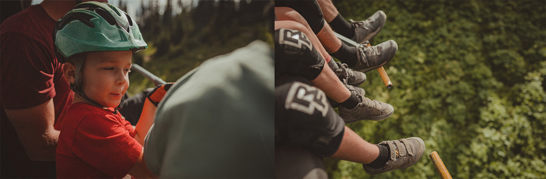 The Hunter Family Riding at Sun Peaks Bike Park