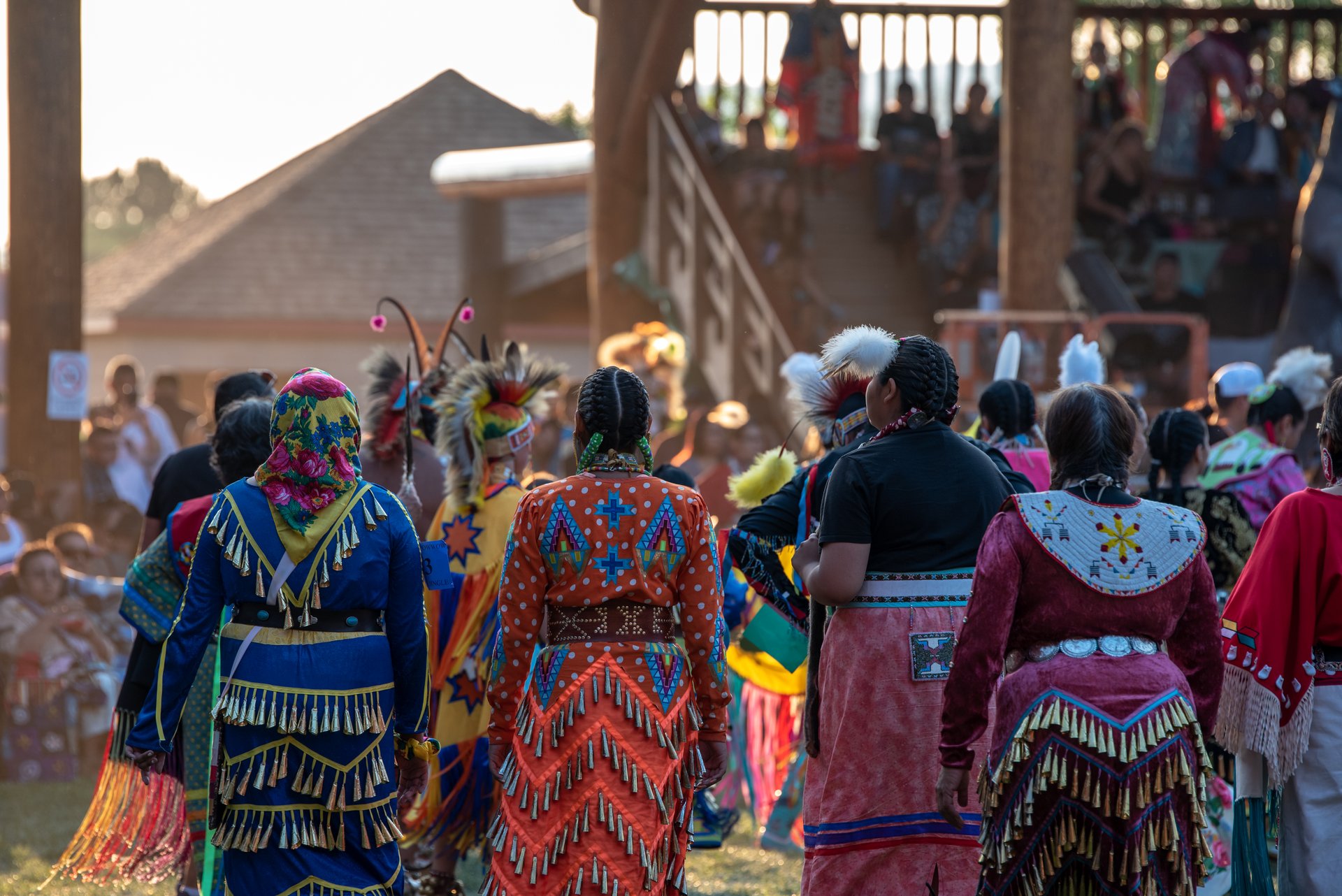 Kamloopa Pow Wow dancers