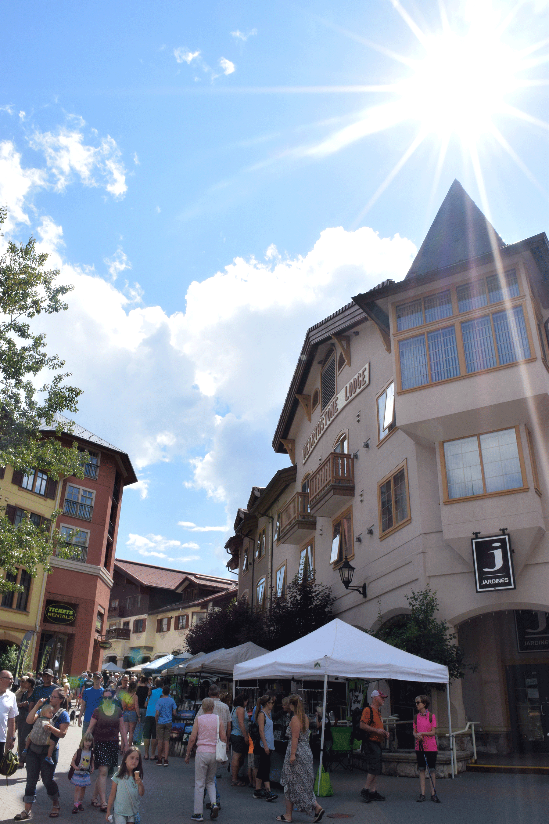 Market Day through the village