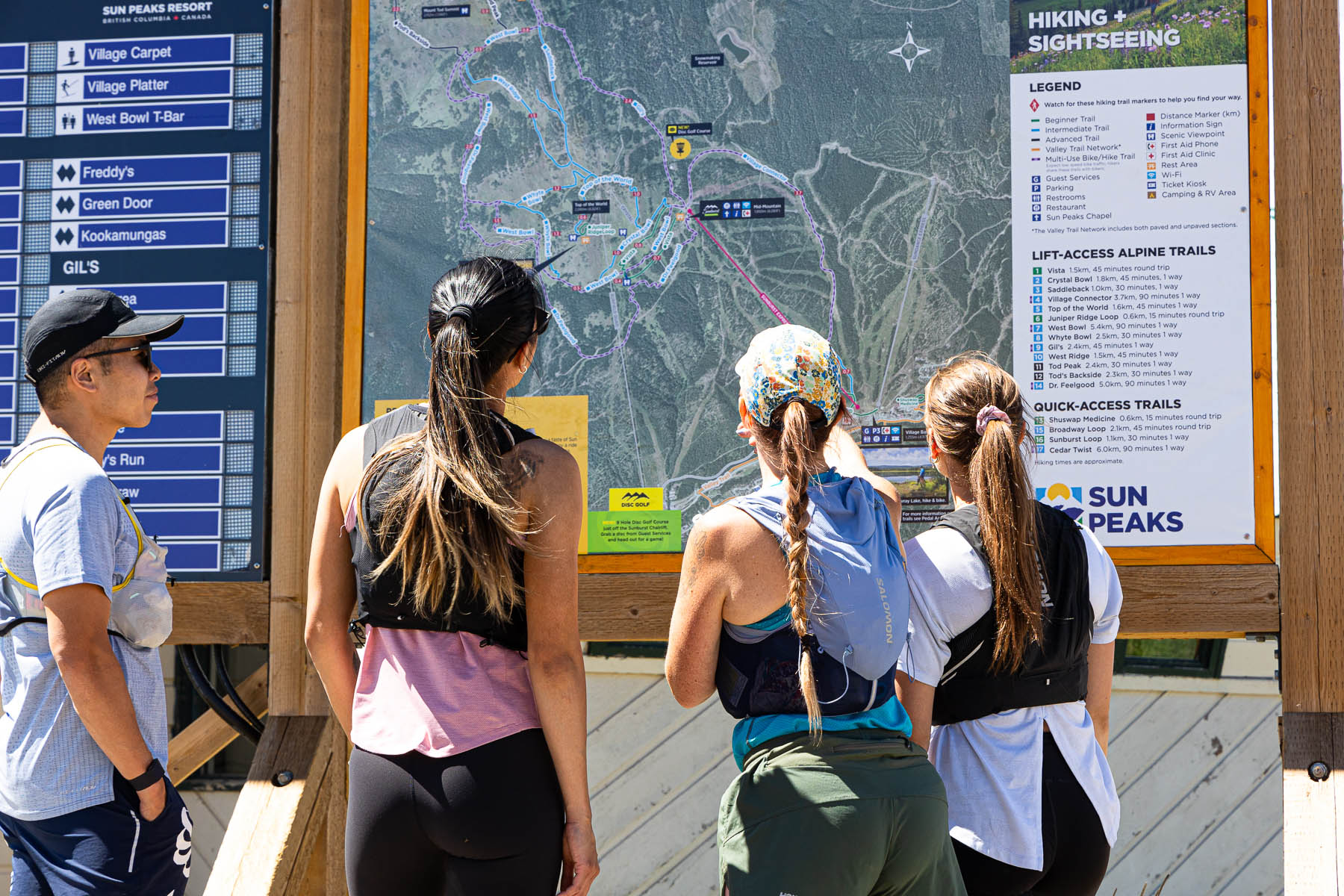 runners looking at map