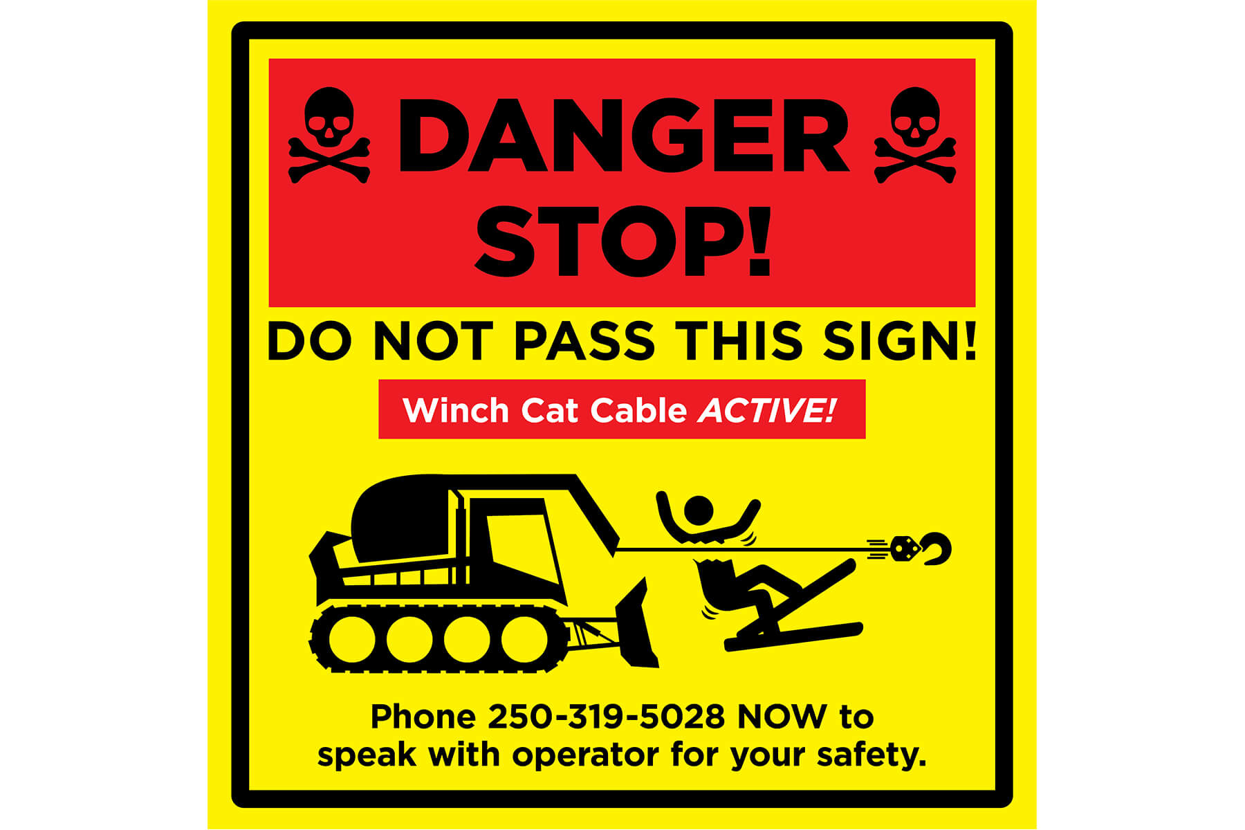 Sun Peaks Winch Cat Sign