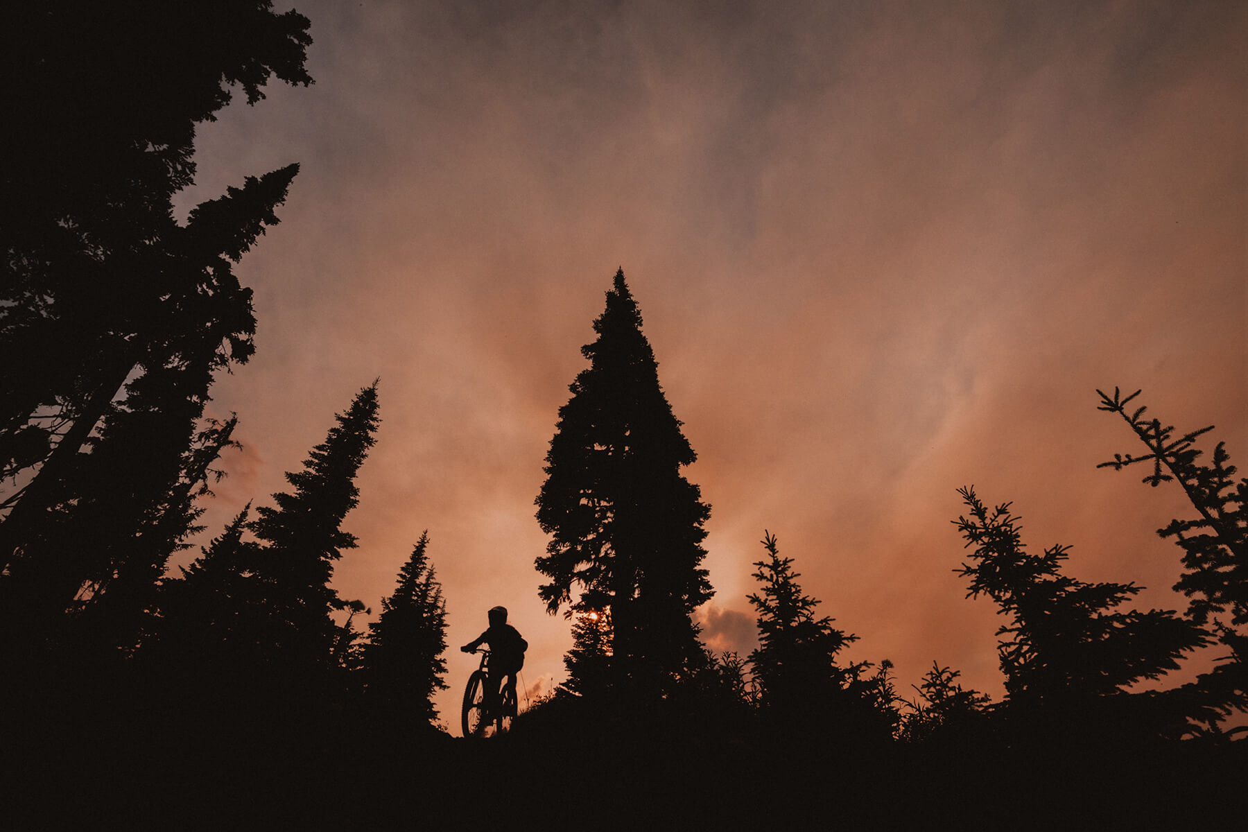 The Hunter Family Riding at Sun Peaks Bike Park