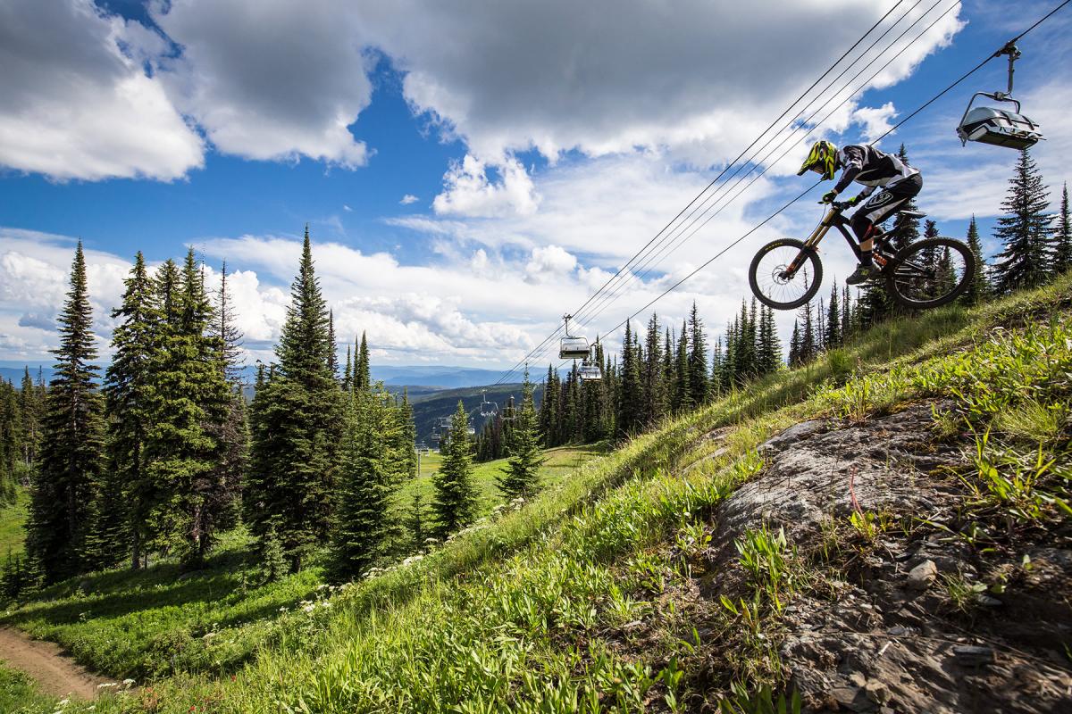 sun peaks bike park map